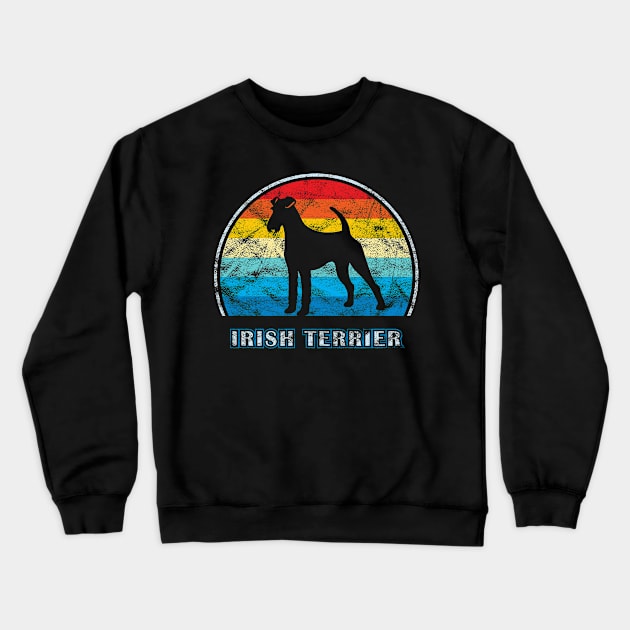 Irish Terrier Vintage Design Dog Crewneck Sweatshirt by millersye